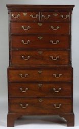 George III Mahogany Chest on Chest